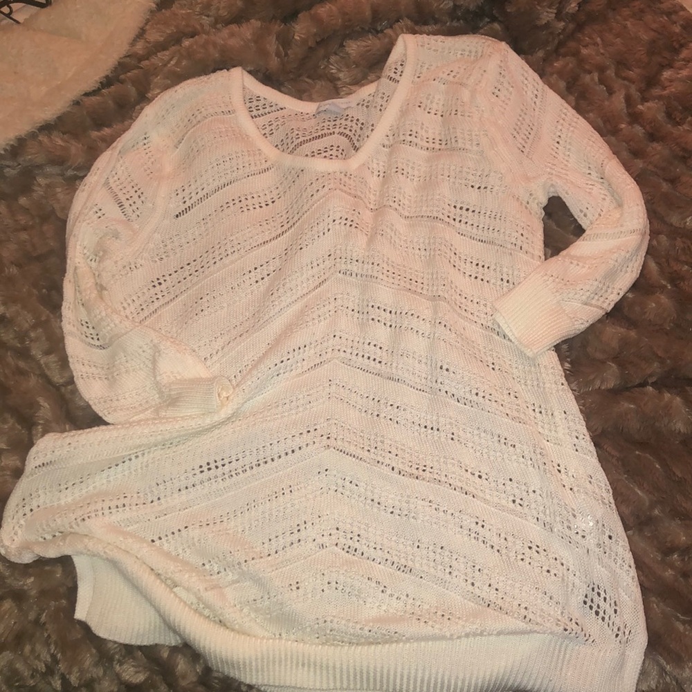 White knit sweat
